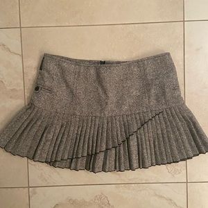 Armani black and white tweed mini skirt